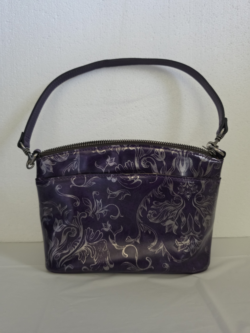 Patricia Nash Purple Floral Pattern Women's Shoulder Bag